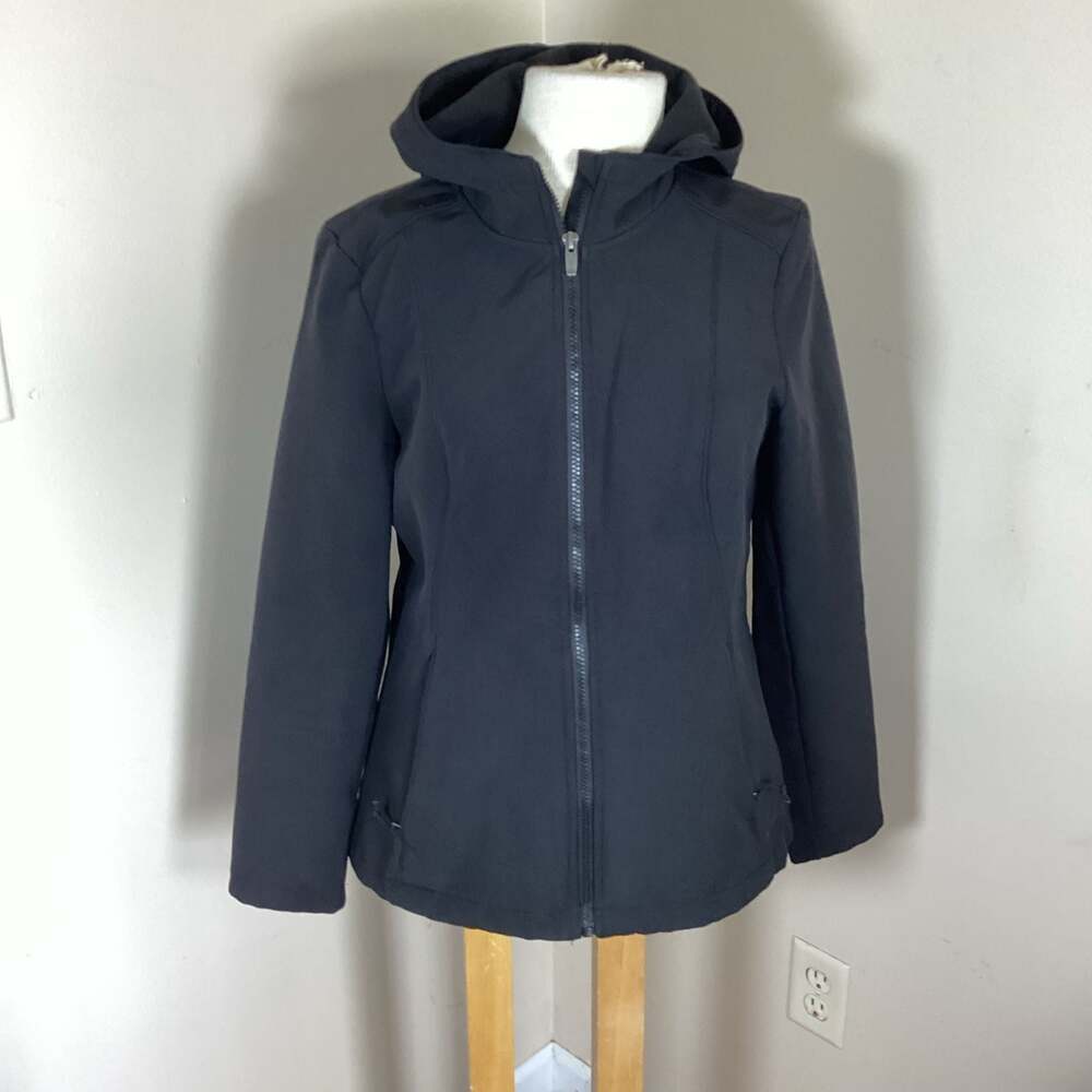 Avalanche Outdoor Supply Women's Black Hooded Softshell Jacket Size M